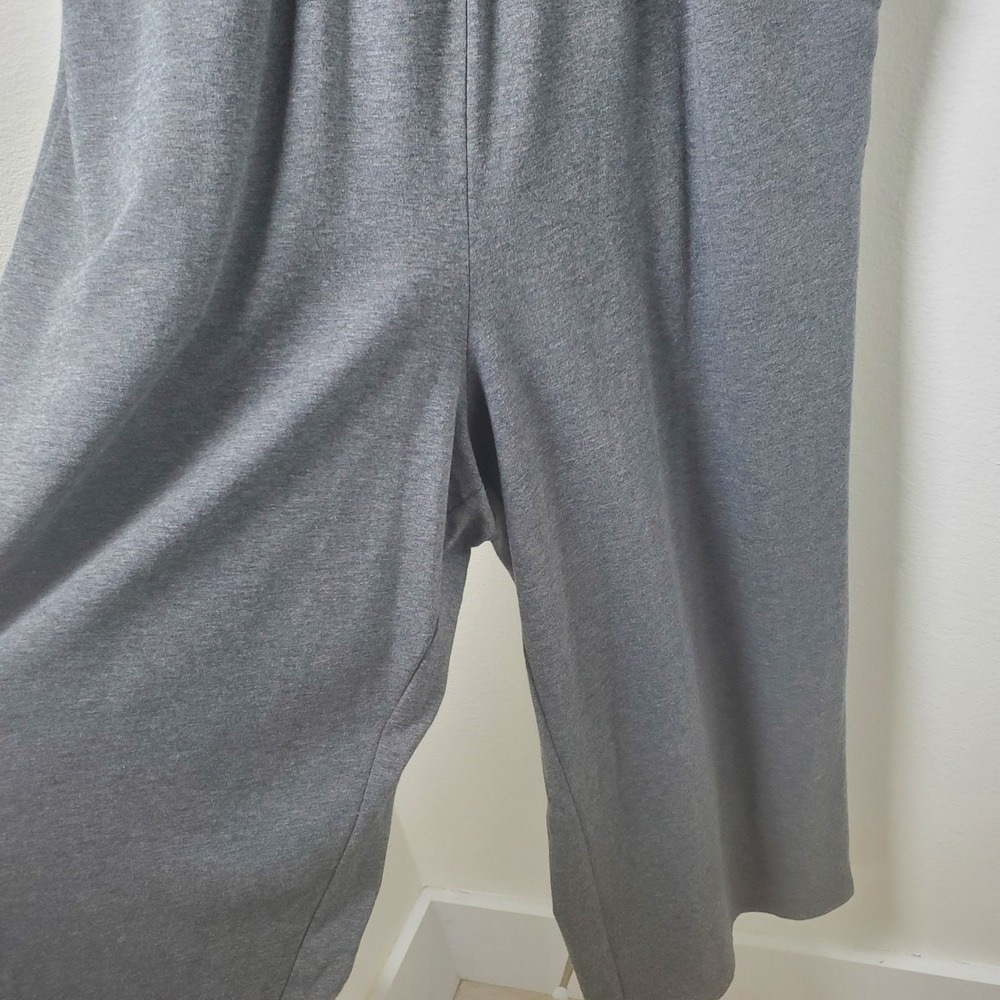 Torrid Charcoal Gray Surplice Stretch Knit Cropped Wide Leg Jumpsuit Size 1X - Picture 8 of 15